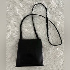 KARA Black‎ Leather Mini Crossbody Bag Handbag